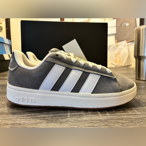 🤍 Adidas Grand Court Alpha 00s Gray White Sneakers Men’s 8.5 Casual Shoes NWT - Picture 14 of 16